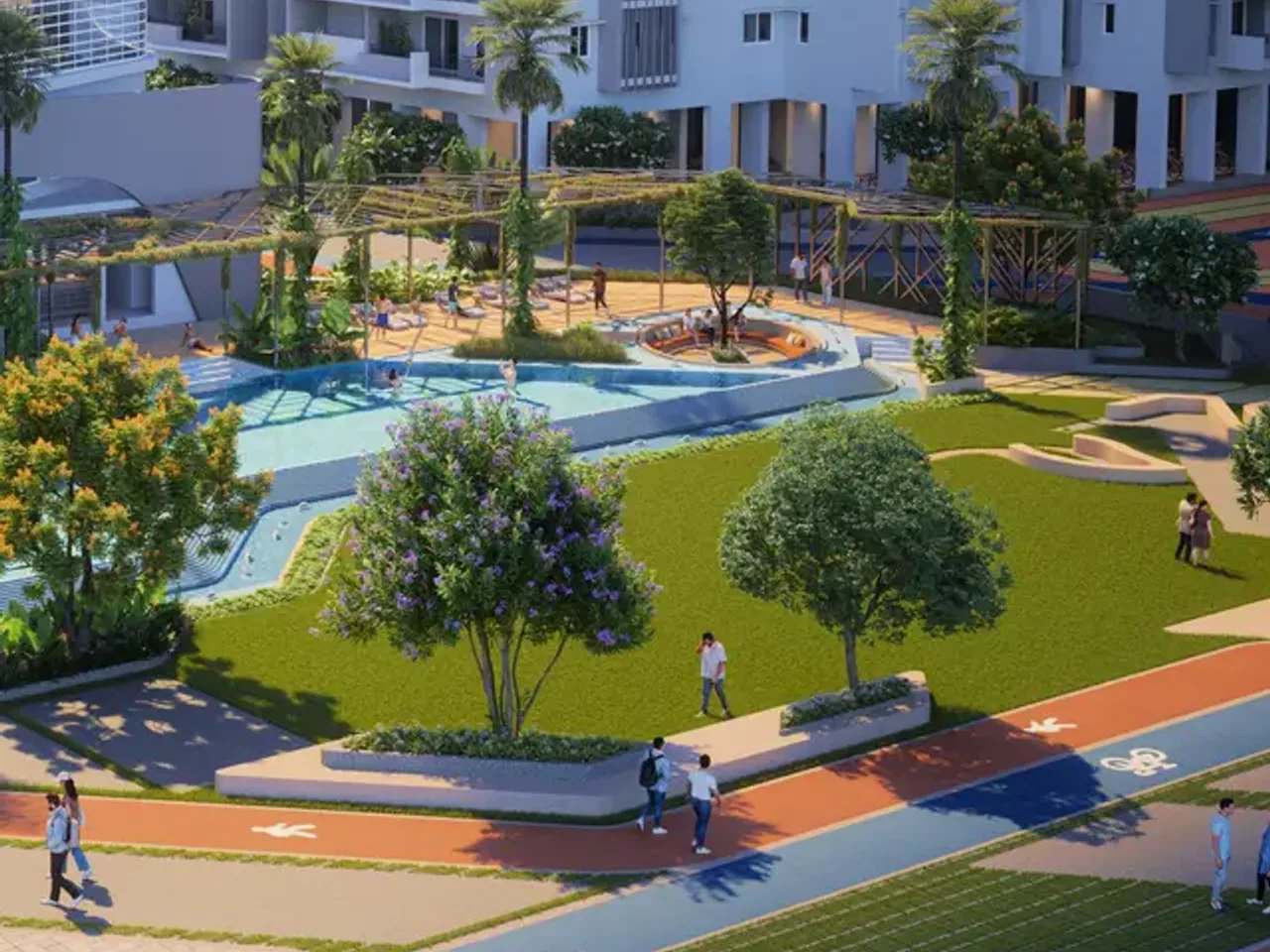 Anvita Ivana Kollur jogging and cycling track