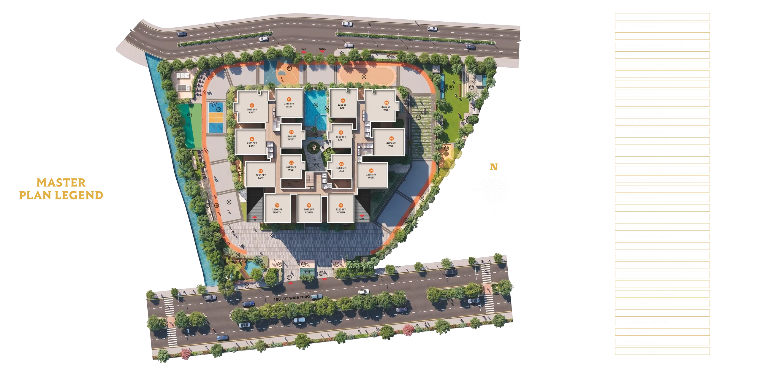 AR Homes Altura Kollur master plan – U-shaped tower on 3 acres
