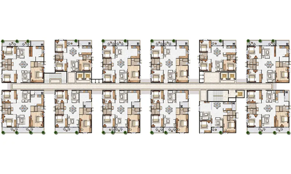 AR Homes Rise Kollur unit floor plan