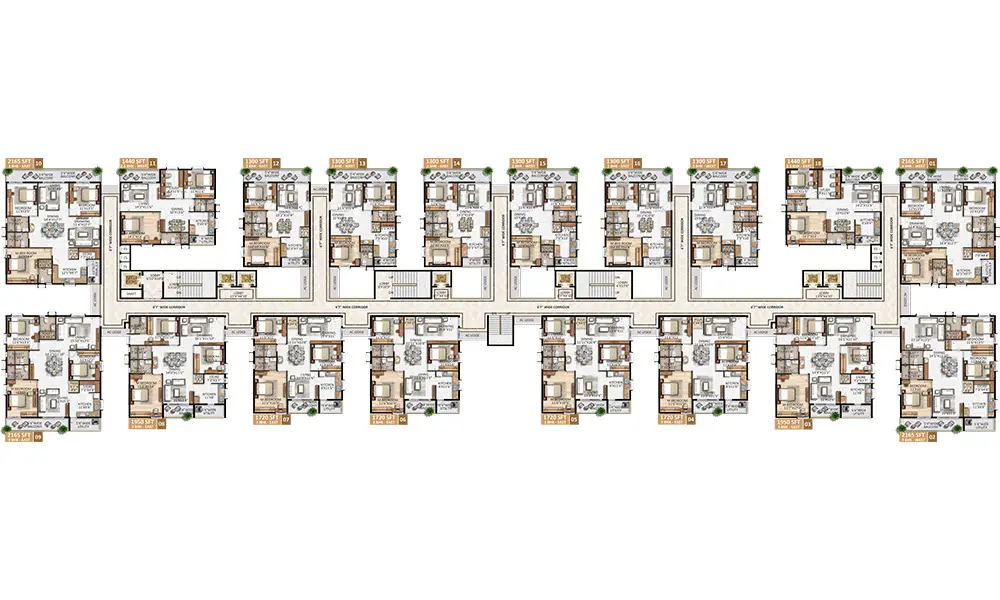 AR Homes Rise Kollur apartment floor plan