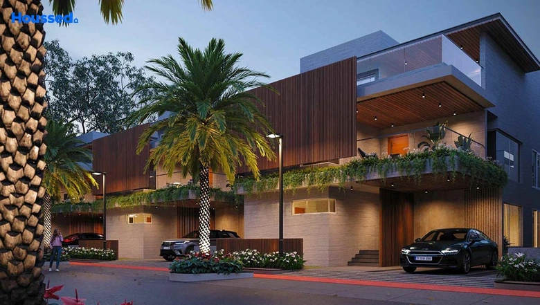 Bhavya Evora Kollur villa elevation render