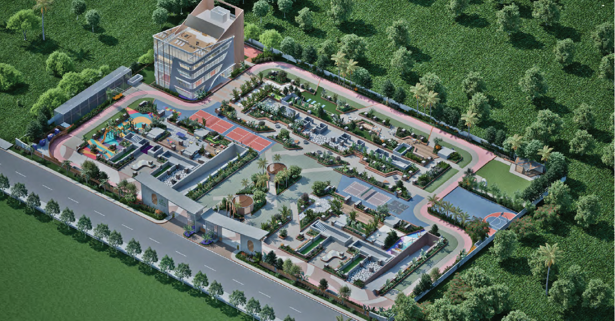 Bonsai Fern Tellapur master plan – 3 towers and clubhouse on 3.03 acres