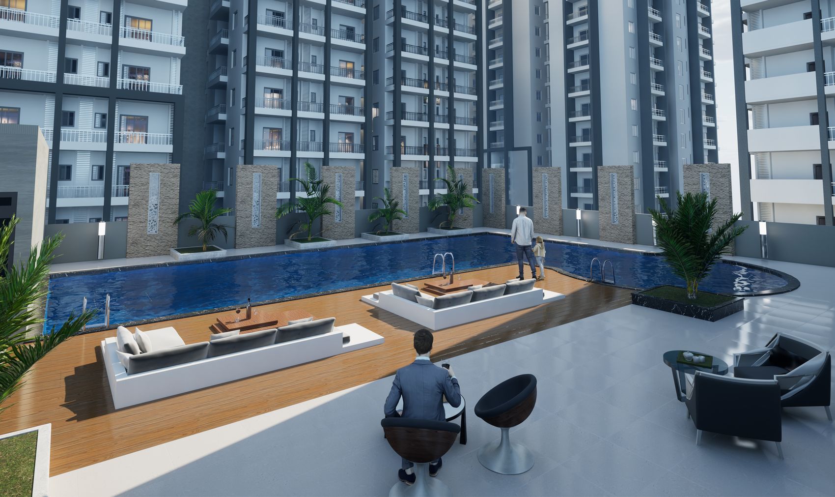 Elegant Nivasa Kollur apartments render