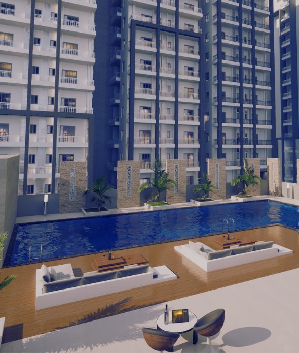 Elegant Nivasa Kollur clubhouse swimming pool