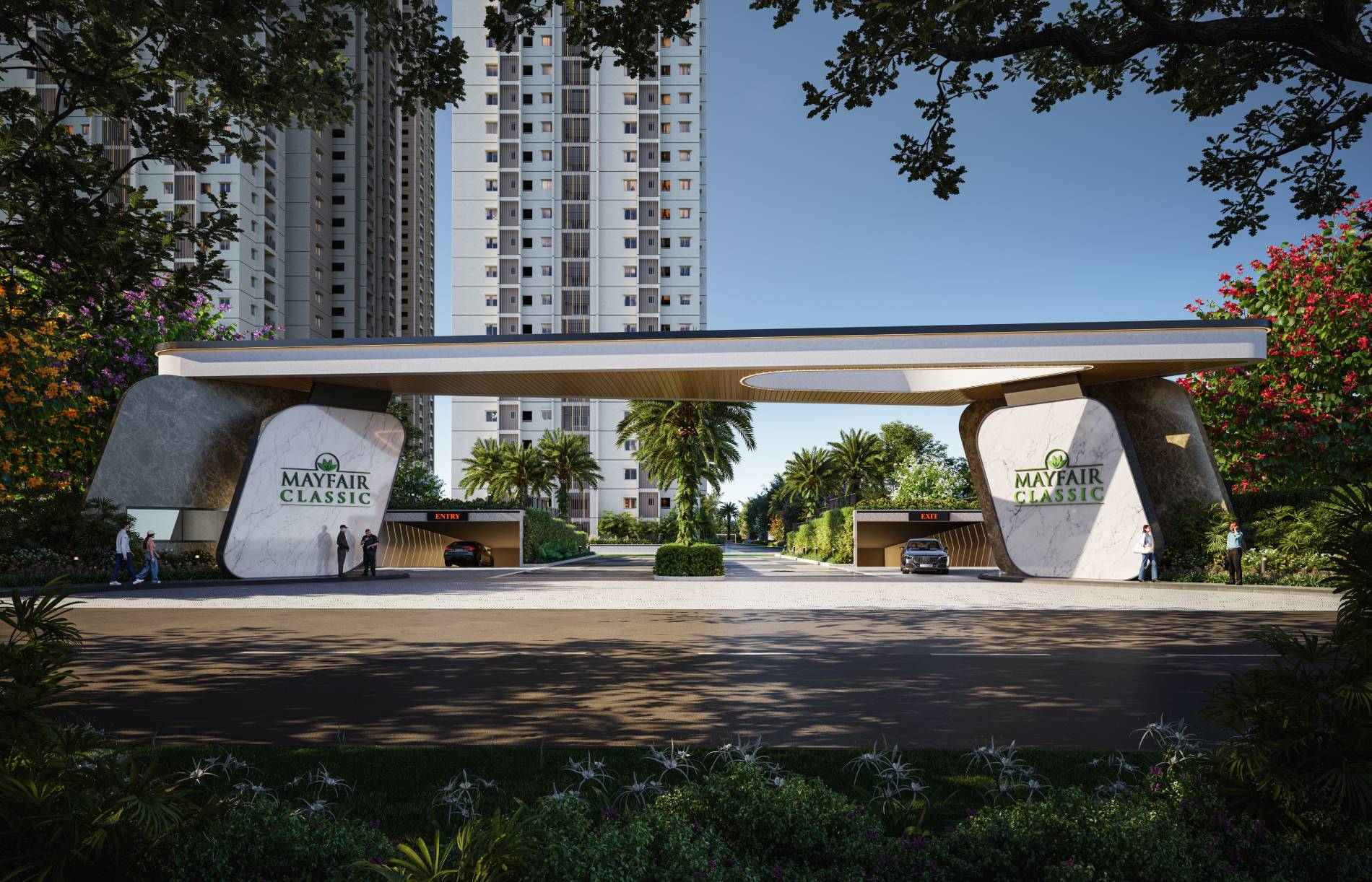 Greenmark Mayfair Classic Kollur grand entrance and tower exterior