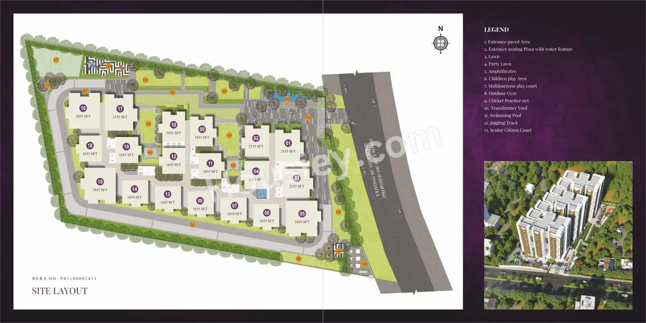 IRA Miracle Kollur master plan – single tower on 3 acres