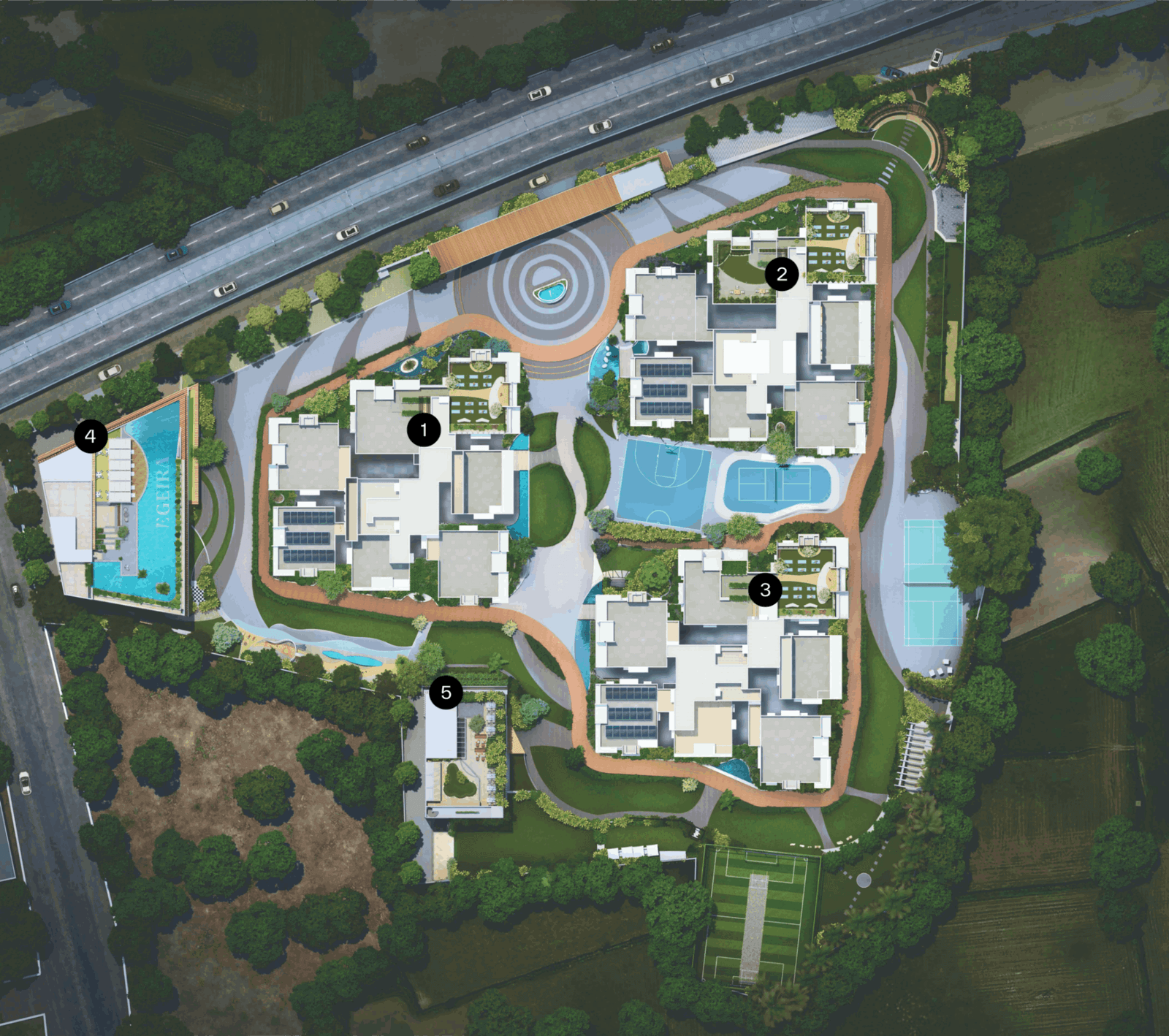 Levonor Egeira Kollur master plan – 3 towers on 4.7 acres