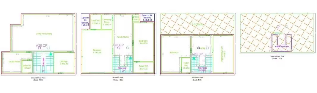 Lumbini Vana Kollur 3 BHK villa floor plan 3215 sq ft