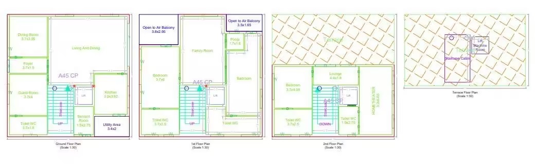 Lumbini Vana Kollur 4 BHK villa floor plan 5543 sq ft