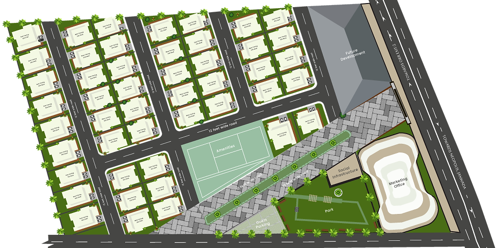 Maharaja Beverly Park Kollur master plan – villa community on 8 acres