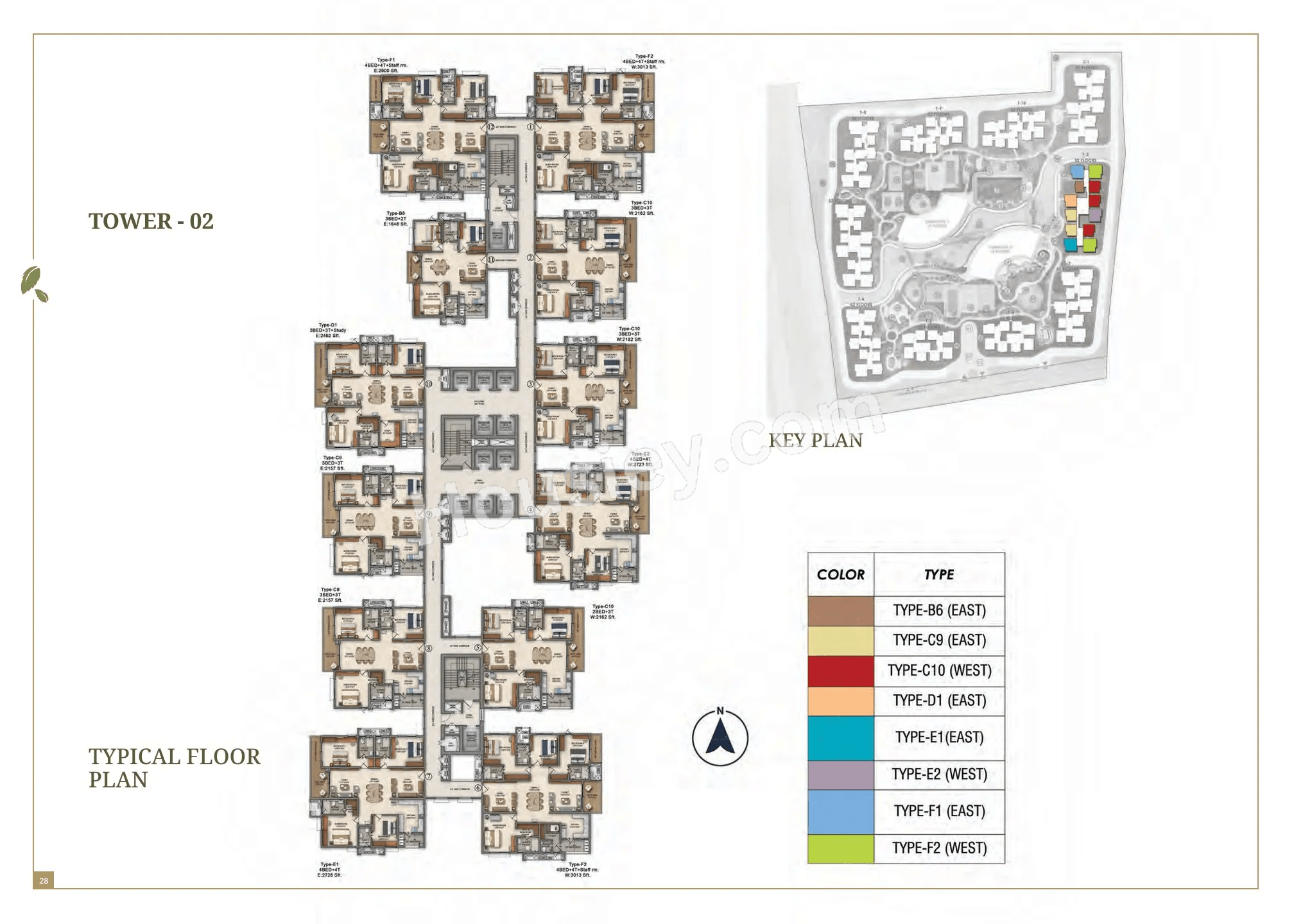 Prestige Golden Grove Kollur unit floor plan