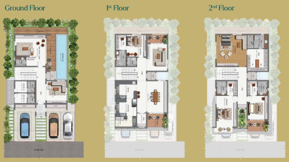 Raghava Sage Villas Kollur 4 BHK villa floor plan 5500 sq ft