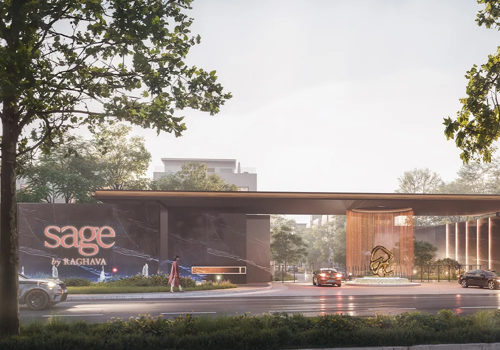 Raghava Sage Villas Kollur villa terrace render