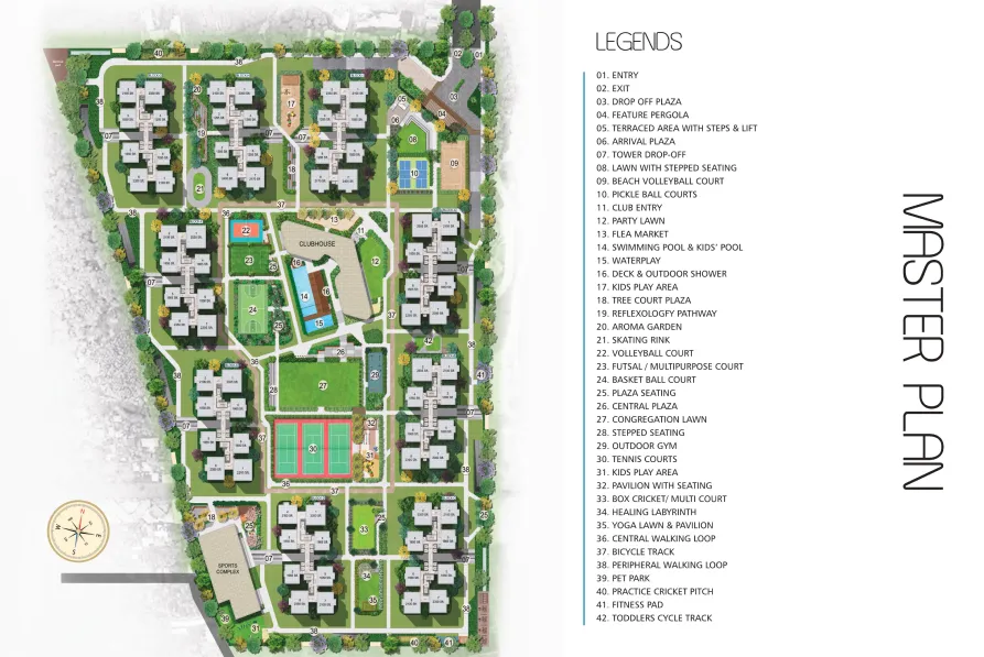 Rajapushpa Sierra Tellapur master plan – 9 towers on 21.1 acres