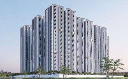 Rajapushpa Sierra Tellapur landscaped open spaces