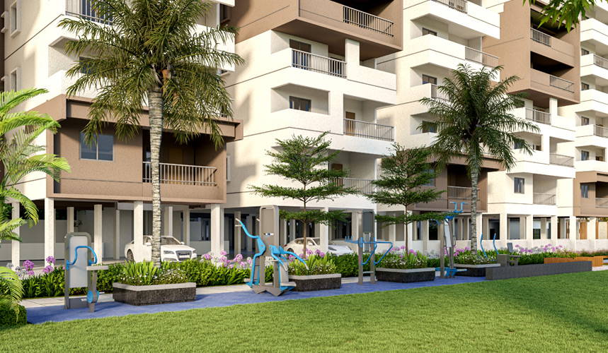 Signature Altius Kollur landscaped open space