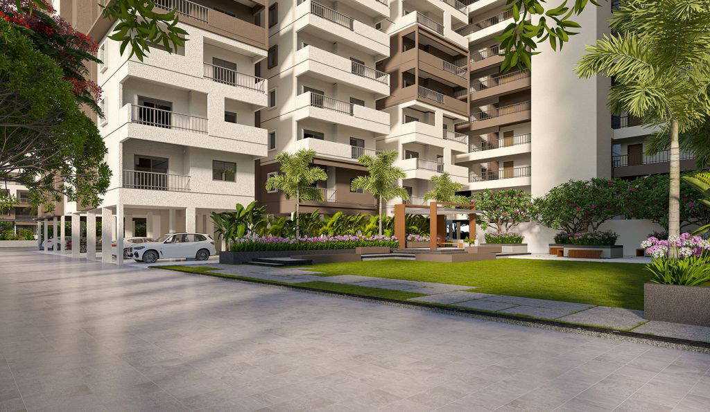 Signature Altius Kollur Road apartments project view