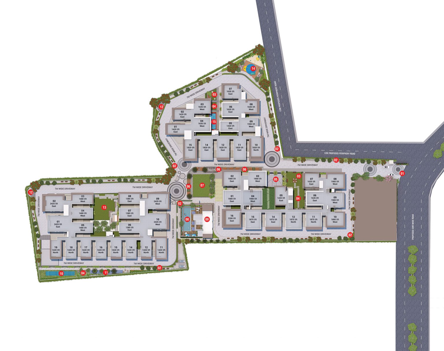 Signature Altius Kollur master plan – 3 towers on 5 acres