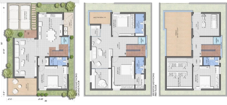 Sky Tatva Villas Kollur 4 BHK villa floor plan 3368 sq ft