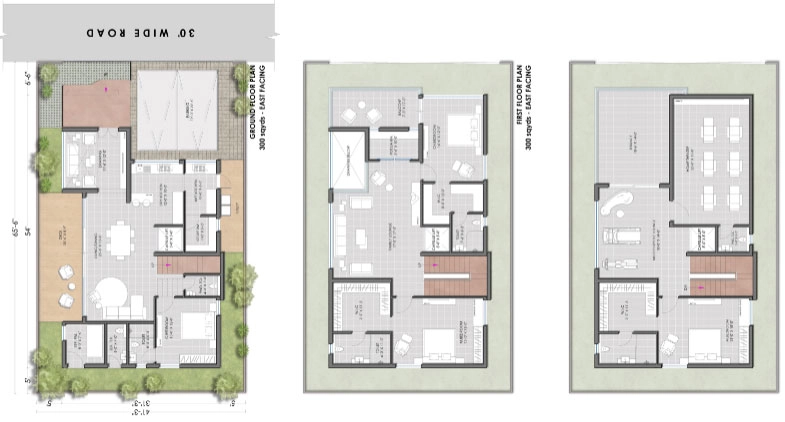 Sky Tatva Villas Kollur 4 BHK villa floor plan 4810 sq ft