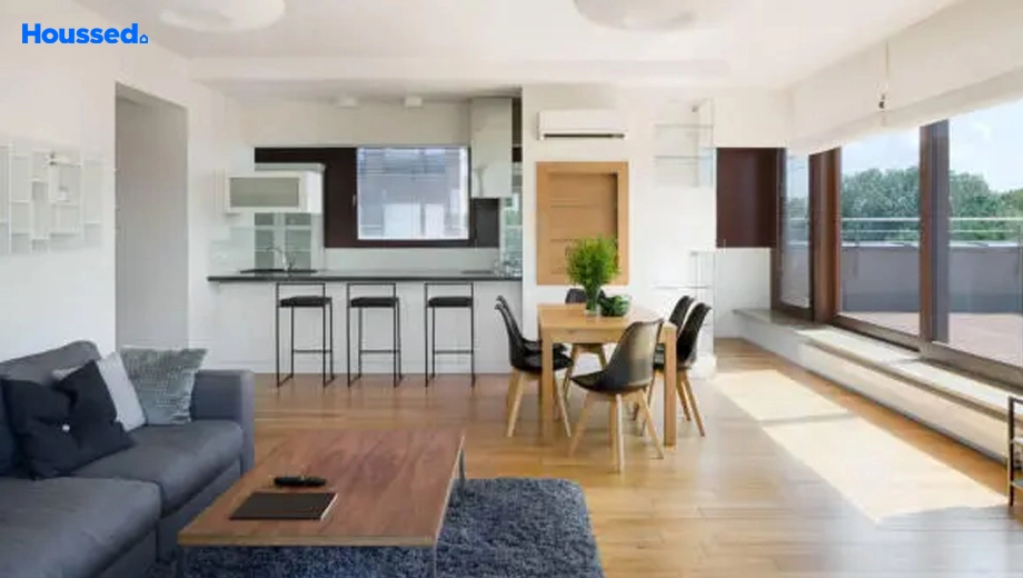 Sky Tatva Villas Kollur living room interior