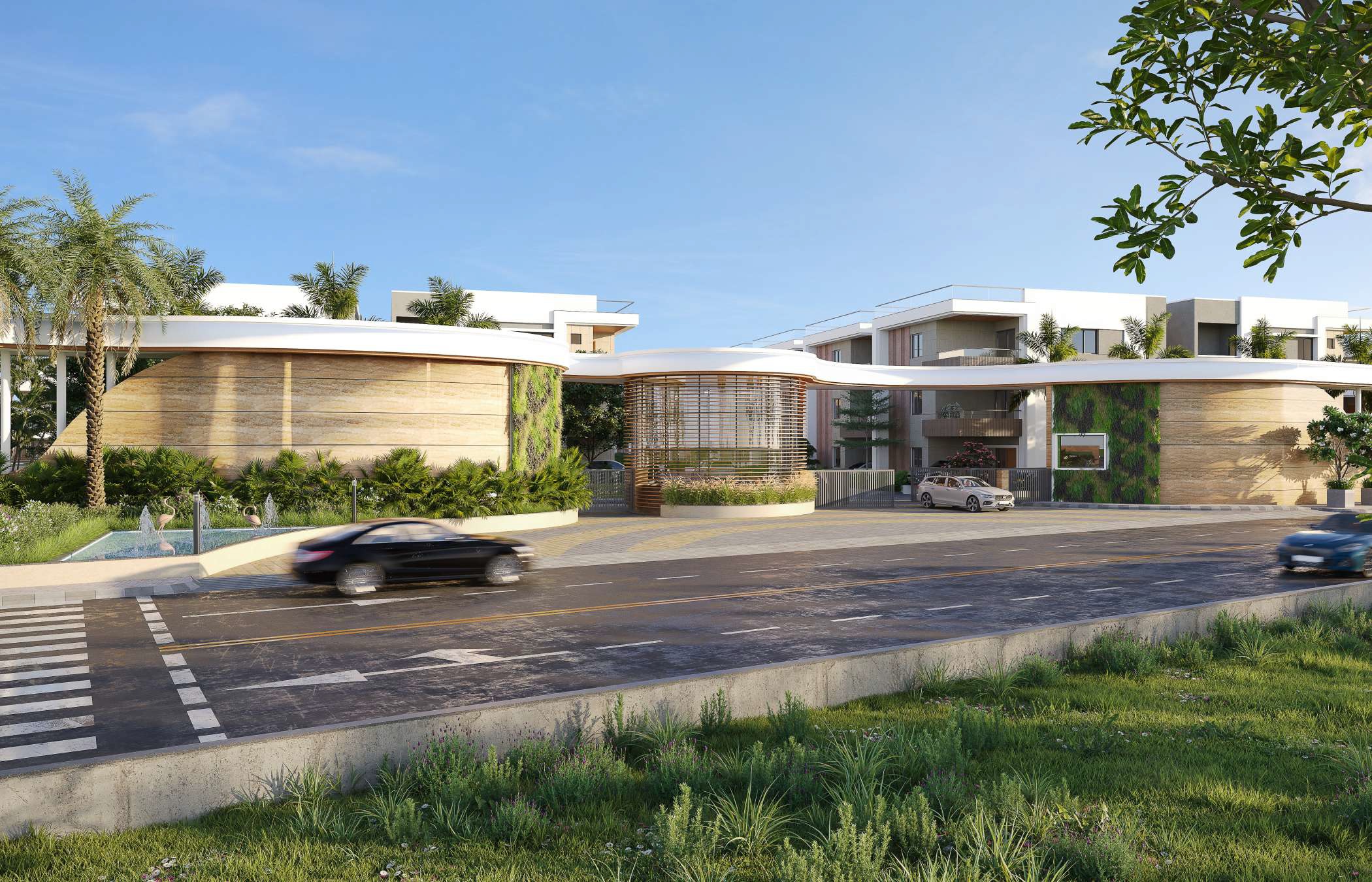 SSLR Suprabhatha Kollur gated community entrance