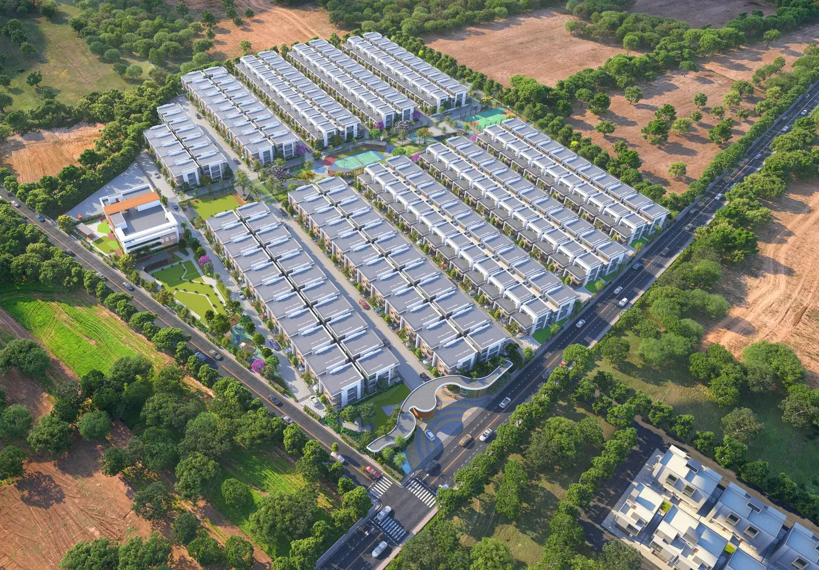 SSLR Suprabhatha Kollur villa elevation