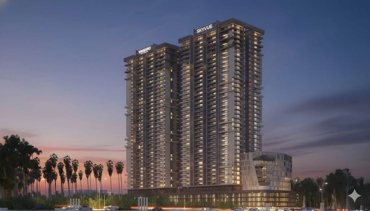 Vaishno Skyvue Kollur towers and landscape render