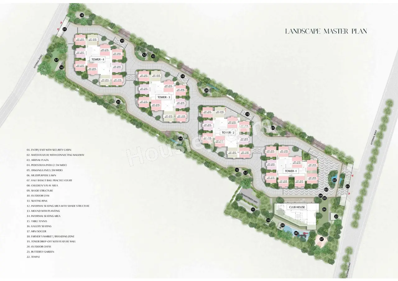 Wave by Raghava Tellapur master plan – 4 towers on 8.27 acres