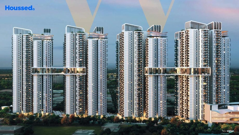 Wave by Raghava Tellapur sky bridge towers render